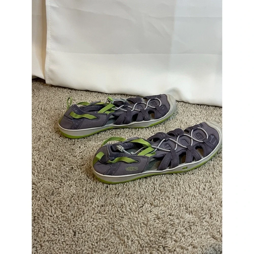 Keen Youth Size 6 Sandals Purple Green Hiking Shoes 1016694 Water Beach‎